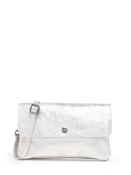 Sac Bandoulière Nine Cuir Milano Argent nine NI23067 vue secondaire 2