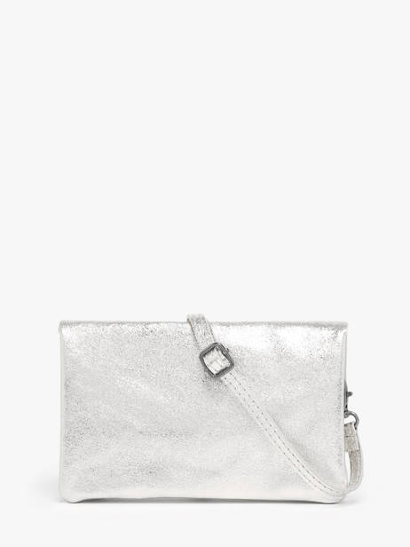 Sac Bandoulière Nine Cuir Milano Argent nine NI23067 vue secondaire 6