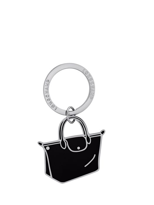 Longchamp Metal Porte clés Noir