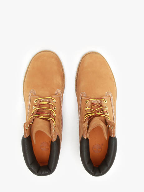 Boots Premium 6 En Cuir Timberland Marron men TB110061 vue secondaire 3