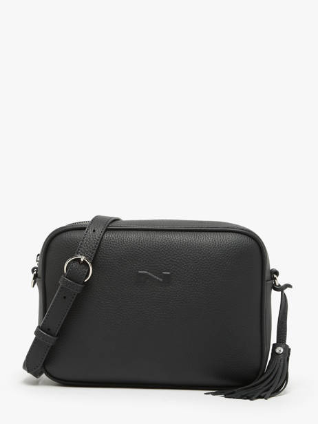 Sac Bandoulière Camera Bag Cuir Nathan baume Noir nathan 2