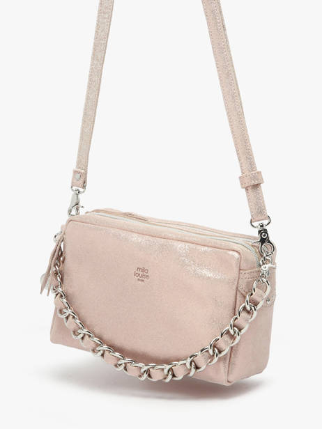 Sac Bandoulière Mama Cuir Mila louise Rose vintage 23673X vue secondaire 2