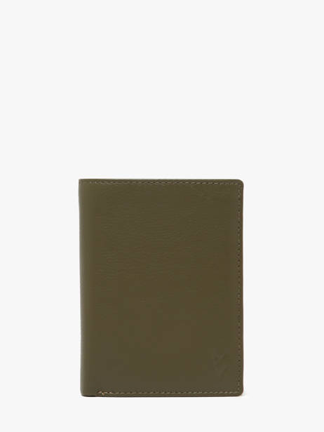 Portefeuille Cuir Yves renard Vert smooth 15419