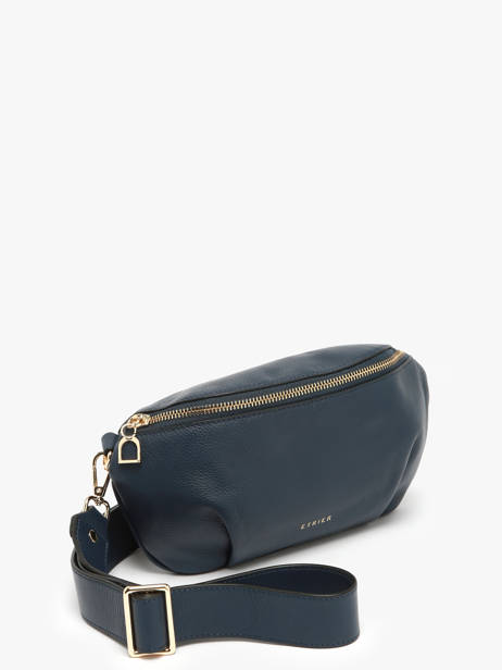 Sac Banane M Tradition Cuir Etrier Bleu tradition ETRA022M vue secondaire 1