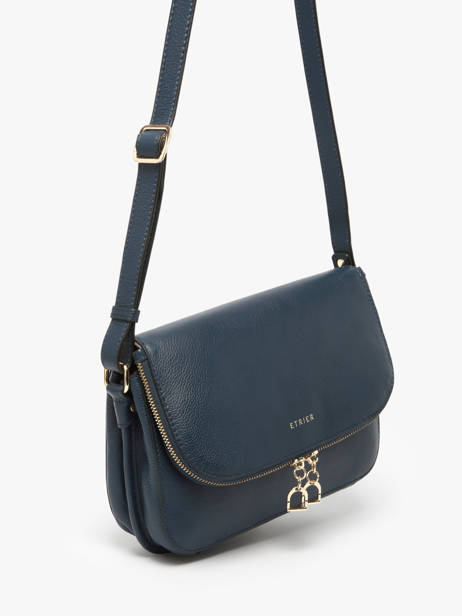 Sac Bandoulière M Tradition Cuir Etrier Bleu tradition ETRA059M vue secondaire 1