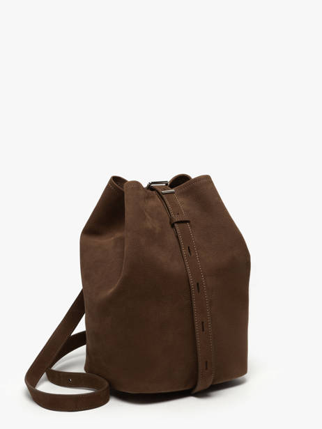 Sac Bandoulière Sac à Dos M Cavalier Nubuck Cuir Etrier Marron cavalier nubuck ECAN126M vue secondaire 5