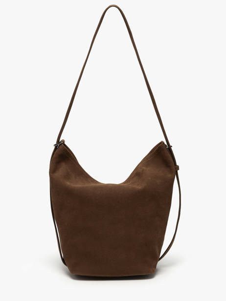 Sac Bandoulière Sac à Dos M Cavalier Nubuck Cuir Etrier Marron cavalier nubuck ECAN126M vue secondaire 7