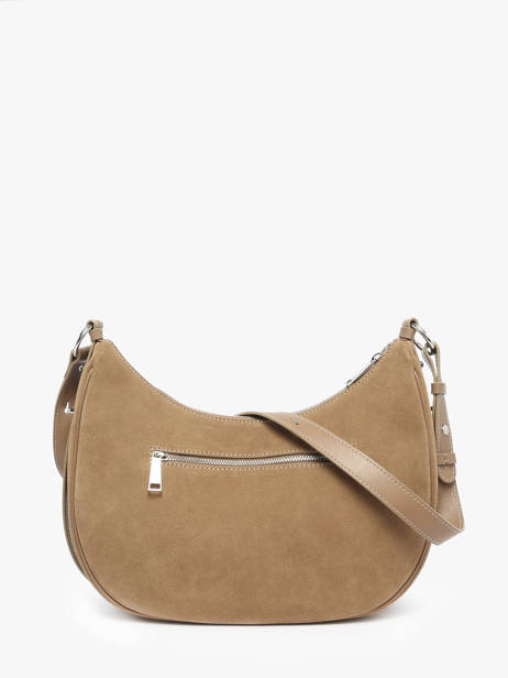 Sac Porté épaule Suede Cuir Lancaster Beige suede 82 vue secondaire 3