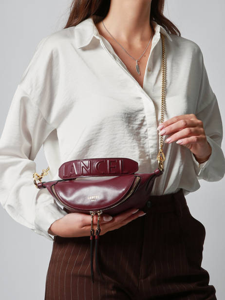 Sac Xs Origami Cuir Lancel Violet origami A12526 vue secondaire 1