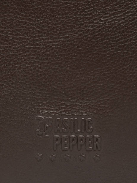 Sac Porté épaule Cow Cuir Basilic pepper Marron cow BCOW2L vue secondaire 5