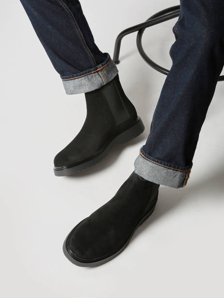 Sneakers En Cuir Calvin klein jeans Noir men YM01372 vue secondaire 1