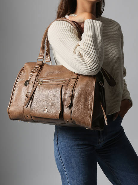 Sac Porté épaule Bride Lulu castagnette Marron bride ZAVIER vue secondaire 1