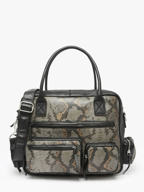Sac à Main Python Cuir Paul marius Noir python DANDP90S