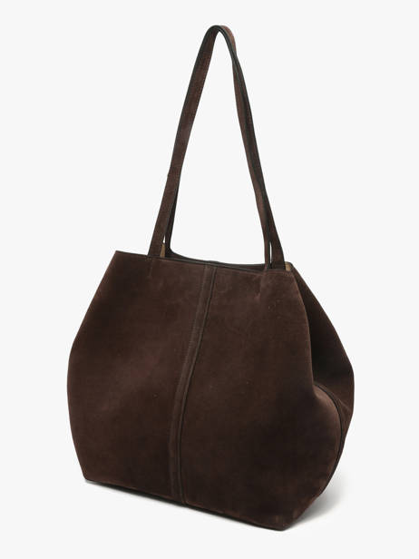 Sac Porté épaule Cabas Cuir Vanessa bruno Marron cabas 29V40873 vue secondaire 2
