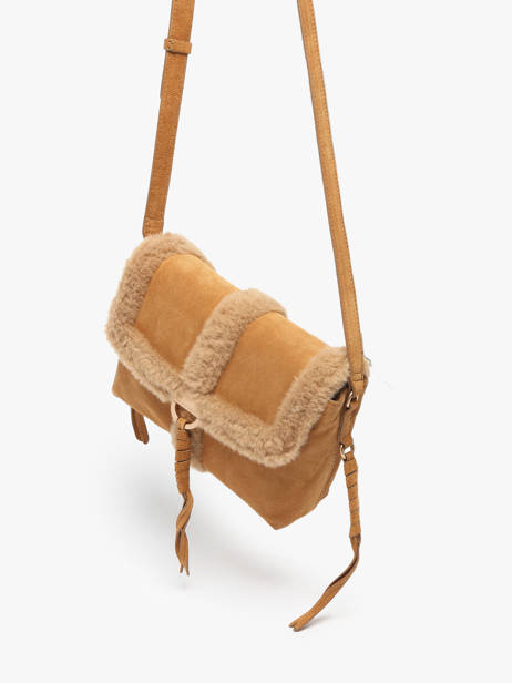 Sac Bandoulière Othilia Cuir Vanessa bruno Marron othilia 10V40907 vue secondaire 2