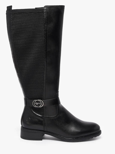 Bottes Cavalières En Cuir Tamaris Noir women 45