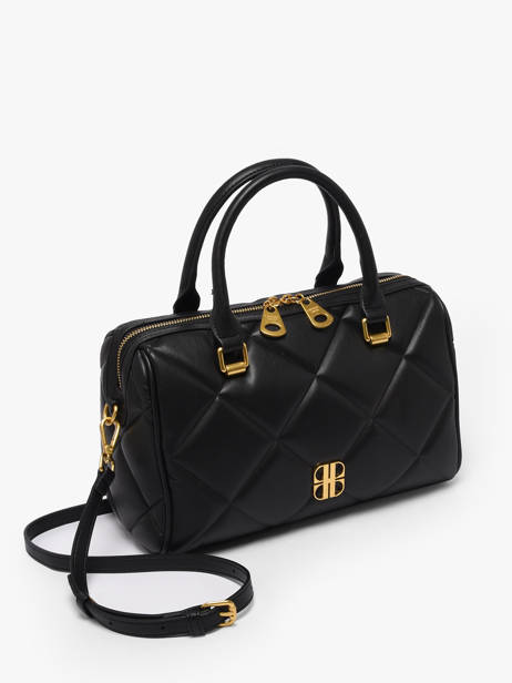 Sac Polochon June Matelassé Laurent david Noir ld bags 867 vue secondaire 2