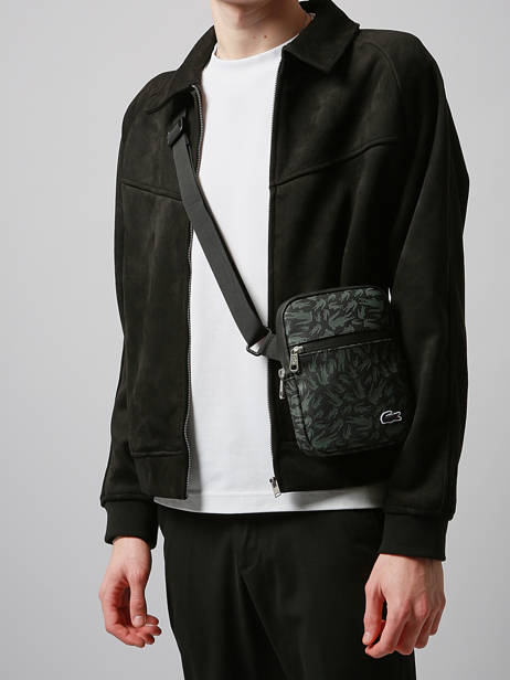 Sac Bandoulière Lacoste Noir lcst NH5087TX vue secondaire 1