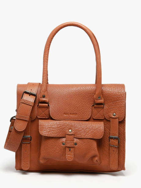 Sac Lerive Gauche M  Cuir Paul marius Marron vintage M