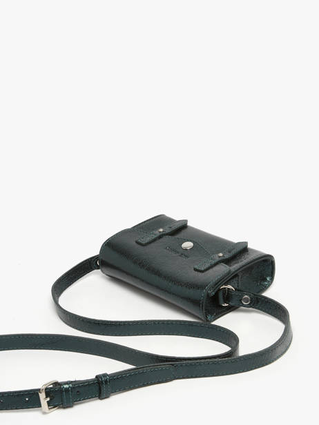 Sac Bandoulière Mini Indispensable Minuit Cuir Paul marius Vert minuit MINIMIN vue secondaire 2