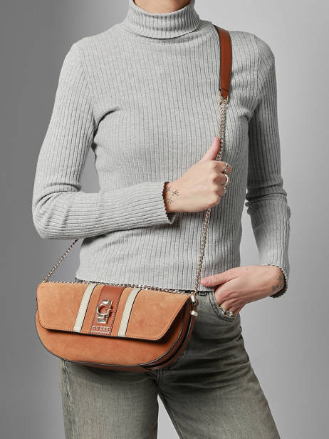Sac Bandoulière Erenia Guess Marron erenia SB783821 vue secondaire 1