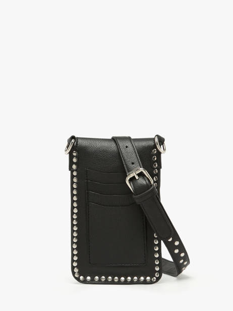 Étui Téléphone Cuir Basilic pepper Noir glam BGLA88 vue secondaire 4