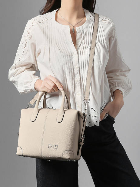 Sac Porté Main Clark Cuir Nathan baume Beige drive 1 vue secondaire 1