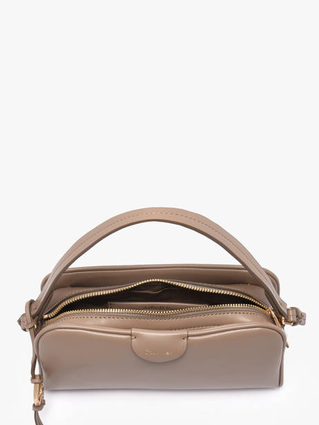 Sac Bandoulière Emblem Trio Polyurethane Calvin klein jeans Beige emblem trio 4F3370G vue secondaire 3