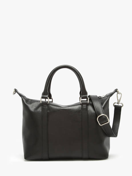 Sac Porté Main Vintage Cuir Nat et nin Noir vintage MTHYLANE vue secondaire 4