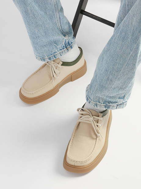 Chaussures Derbies En Cuir Clarks Beige men 26187197 vue secondaire 1