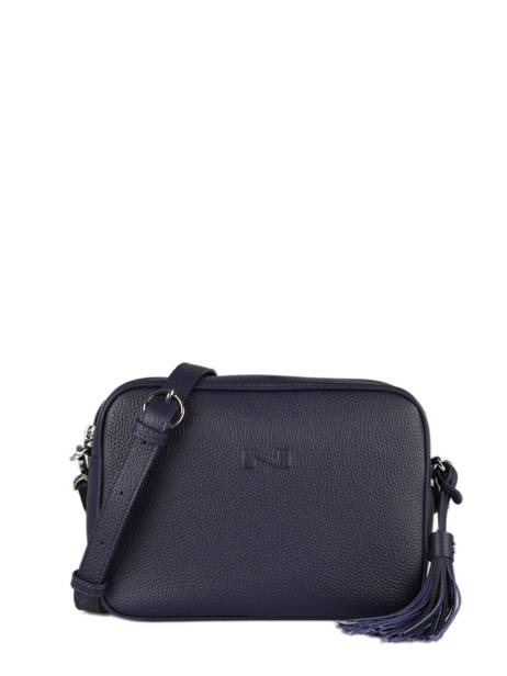 Sac Bandoulière Camera Bag Cuir Nathan baume Bleu nathan 2