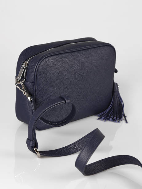 Sac Bandoulière Camera Bag Cuir Nathan baume Bleu nathan 2 vue secondaire 2