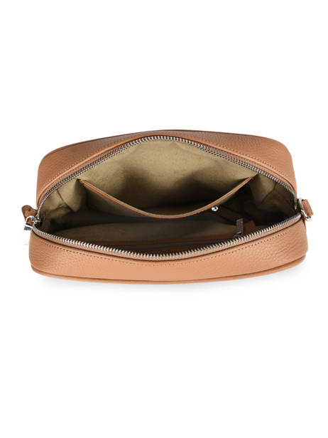 Sac Bandoulière Camera Bag Cuir Nathan baume Marron nathan 2 vue secondaire 3