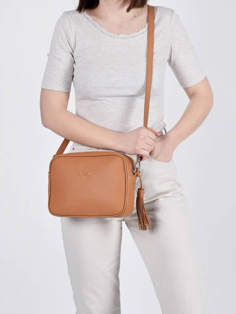 Sac Bandoulière Camera Bag Cuir Nathan baume Marron nathan 2 vue secondaire 1