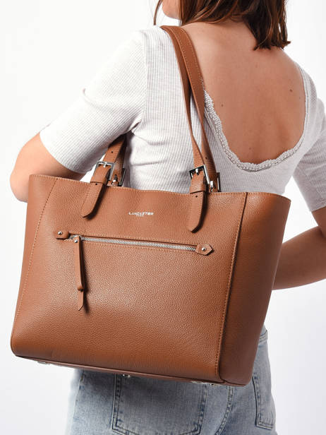 Sac Bandoulière Firenze Cuir Lancaster Marron firenze 4 vue secondaire 1