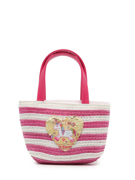 Sac Porté Main Le voyage en panier Rose kids PM374